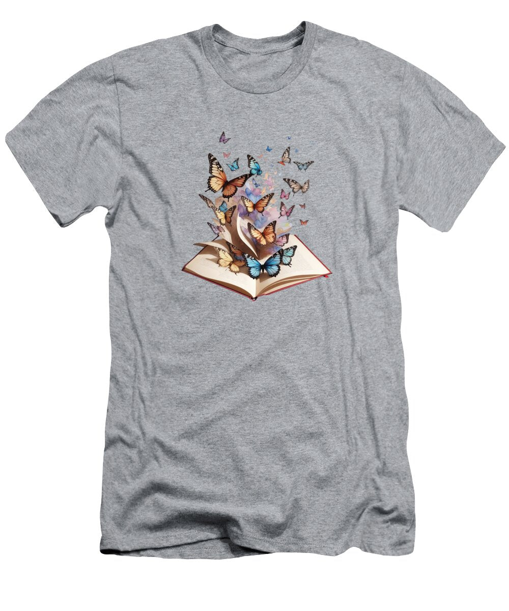Book and Butterflies Joanna Redesiuk T-Shirt