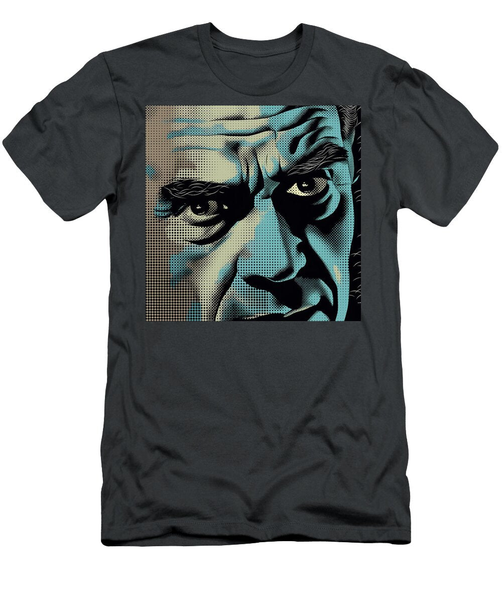 Boris Karloff Portrait Comic Book Panel 117 Mad Paperairplanes T-Shirt