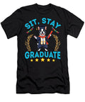 Boston Terrier Dog Senior Sit Stay Graduate Love Sophie Eleanor T-Shirt