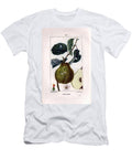 Botanical Board Quince Tree Pyrus Oblonga Showing Fruit Blossom Leaves Branch and Section of Fruit Ernestine Panckoucke T-Shirt