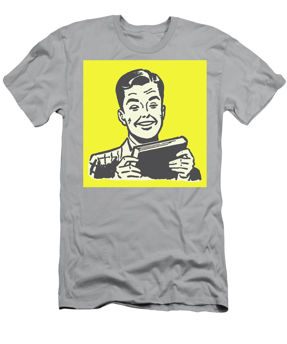 Boy Holding Book Csa Images T-Shirt