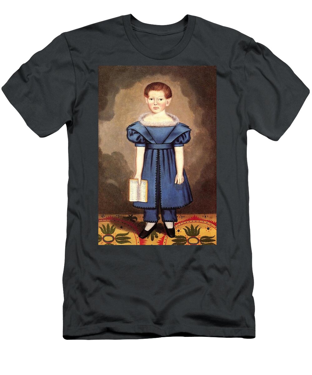 Boy on Stenciled Carpet Erastus Salisbury Field T-Shirt