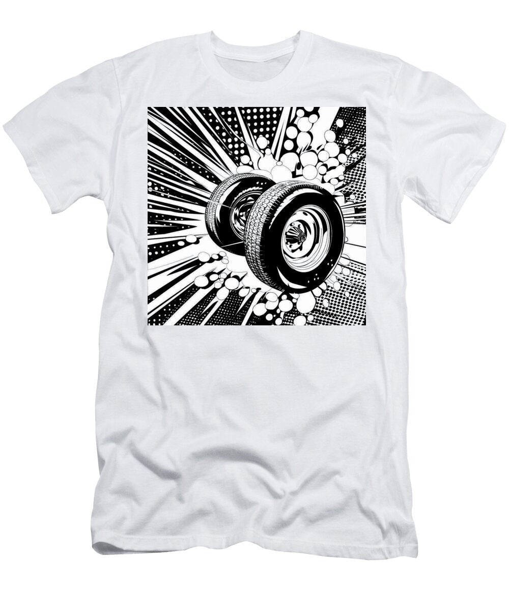 Breakaway Tires Comic Book Panel 118 Mad Paperairplanes T-Shirt