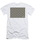 Brown and Cream Minimal Line Art Pattern 4 V2 Petite Patterns T-Shirt