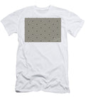 Brown and Cream Minimal Square Line Art Pattern Petite Patterns T-Shirt