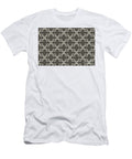 Brown and Cream Ornamental Shape Pattern 3 Petite Patterns T-Shirt