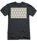 Brown and Cream Ornamental Shape Pattern 4 Petite Patterns T-Shirt