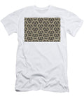 Brown and Tan Ornamental Shape Pattern 2 Petite Patterns T-Shirt