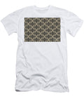 Brown and Tan Ornamental Shape Pattern 3 Petite Patterns T-Shirt