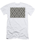 Brown and White Minimal Line Art Pattern V2 Petite Patterns T-Shirt