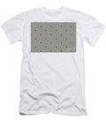 Brown and White Minimal Square Line Art Pattern Petite Patterns T-Shirt
