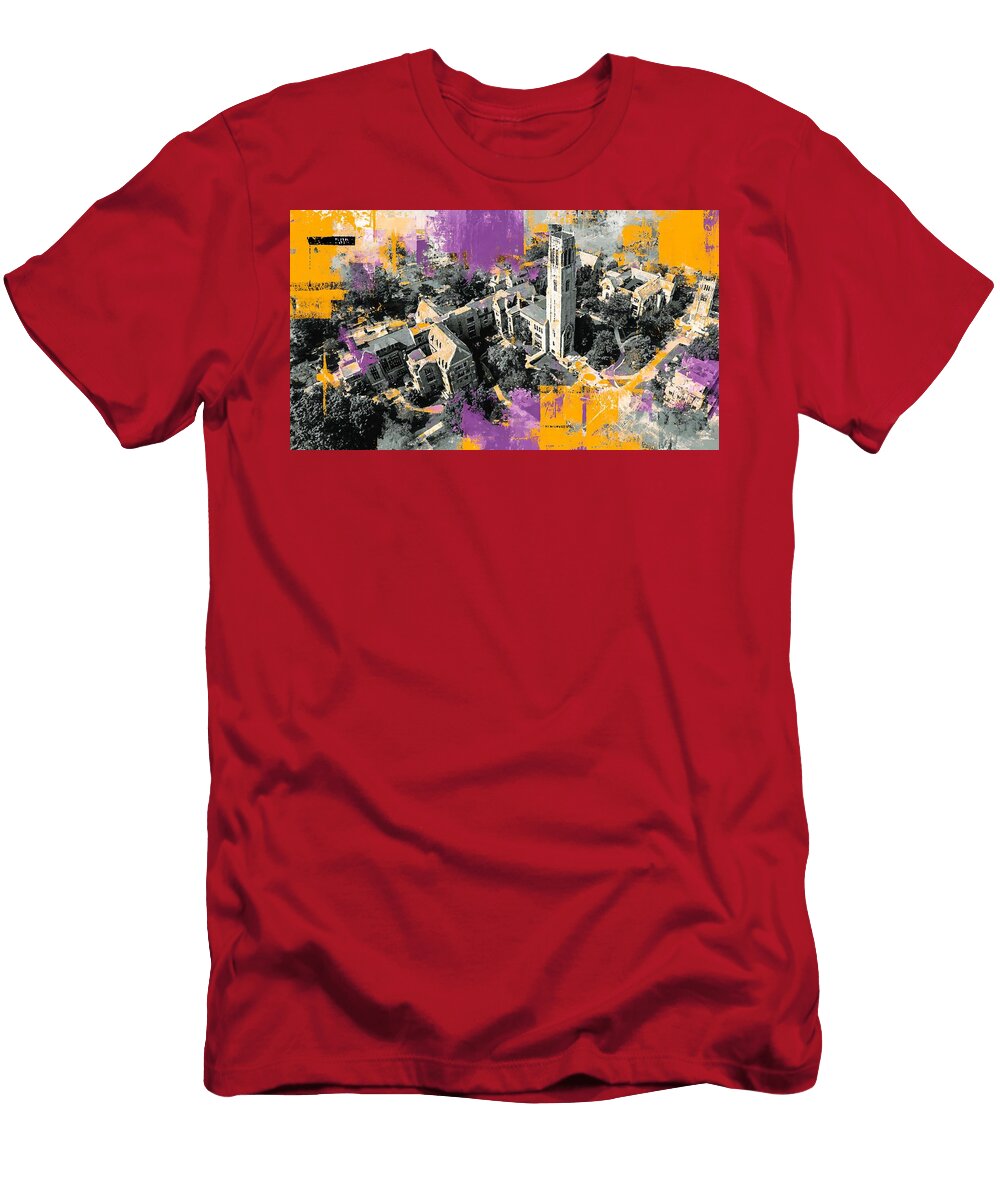 Buildings Northwestern University Evanston Illinois Campus Urban View Hollie Love T-Shirt