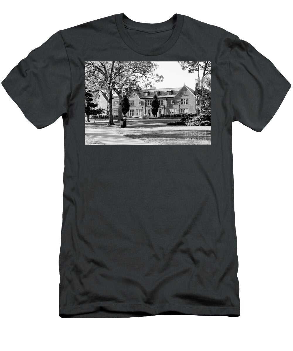 Business Legacy Umkc Bloch Heritage Hall Kansas City Campus Black and White Dmr Filho T-Shirt