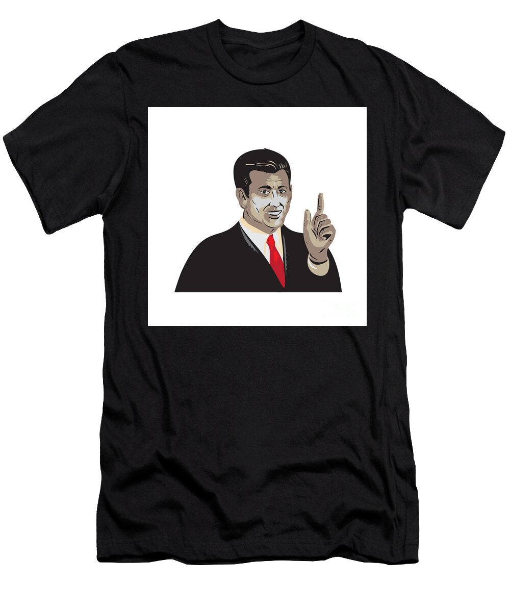 Businessman Pointing Up Wpa Aloysius Patrimonio T-Shirt