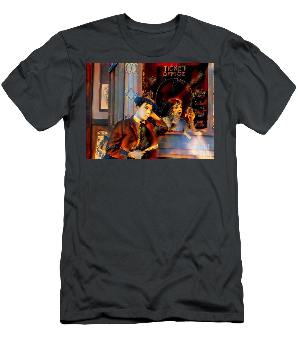 Buster Keaton in Nostalgic Painterly Colors 20200513 Wingsdomain Art and Photography T-Shirt