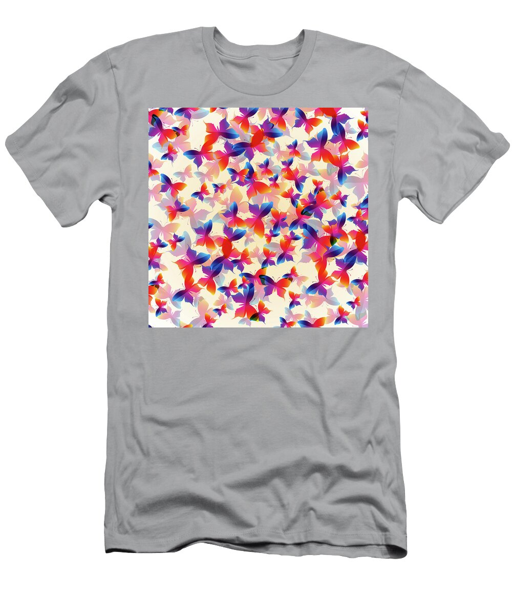 Butterfly Pattern Mr Snif T-Shirt