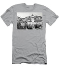 Cache Valley Castle Utah State University Old Main Aerial View Logan Black and White Dmr Filho T-Shirt
