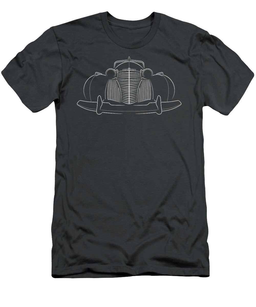 Cadillac Series 60 Front Stencil White Sibainu T-Shirt
