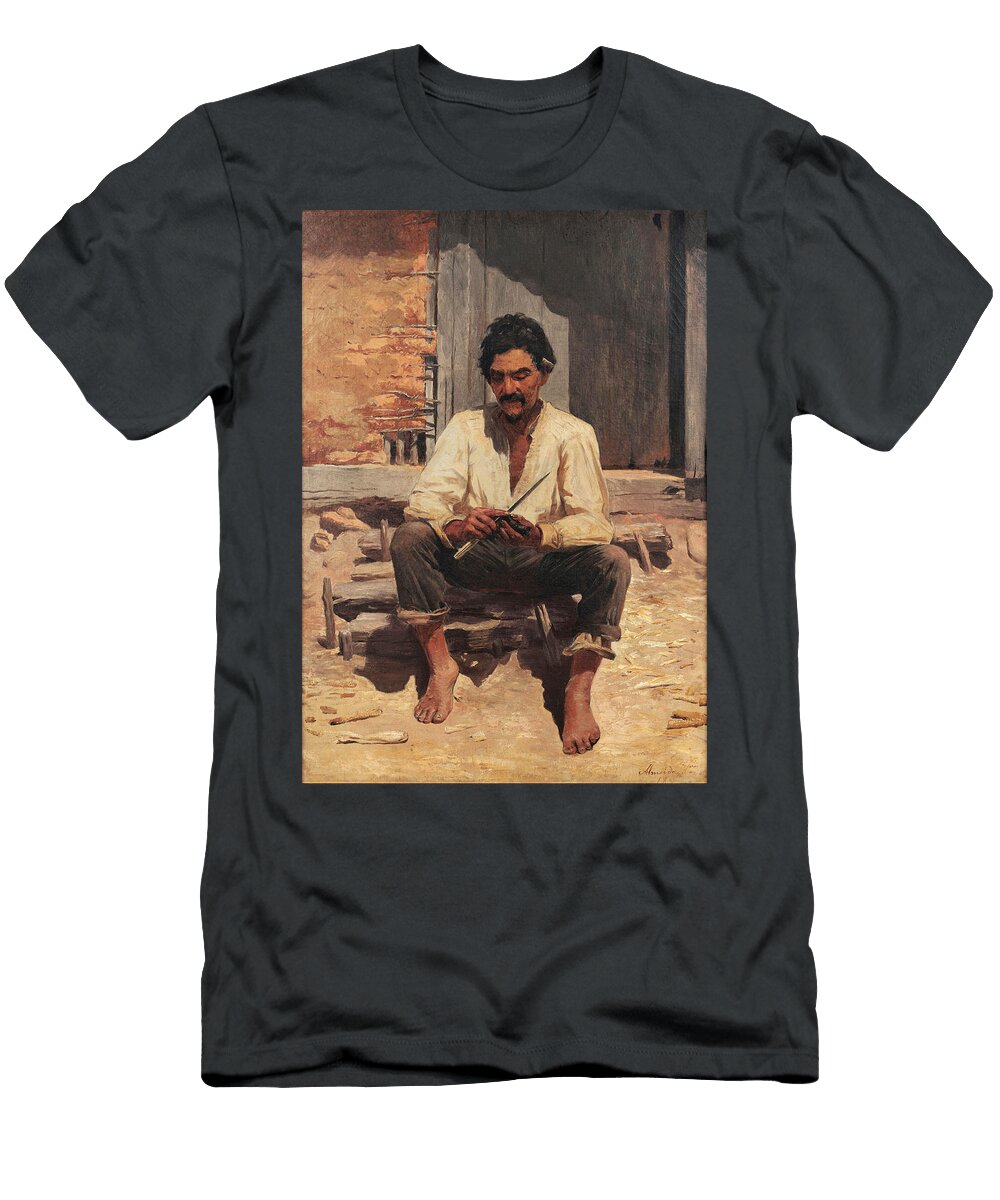 Caipira Picando Fumo Estudo Jose Ferraz De Almeida Junior T-Shirt