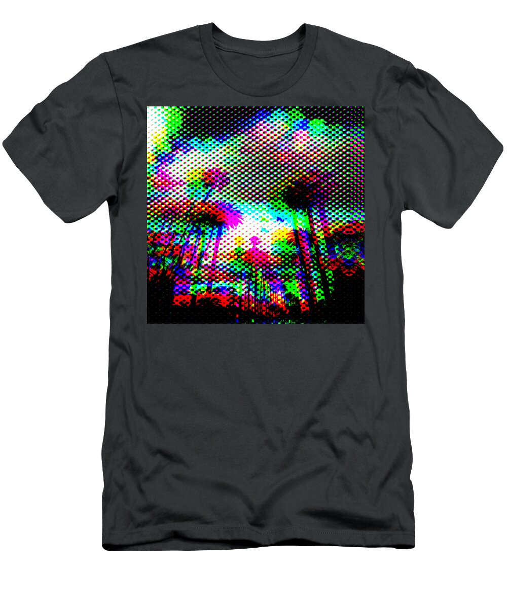 California Palm Trees Santa Monica Jeff Walzer T-Shirt