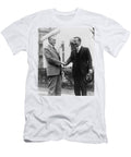 Calvin Coolidge Shakes Hands with Theodore Roosevelt Jr C 1924 International Images T-Shirt