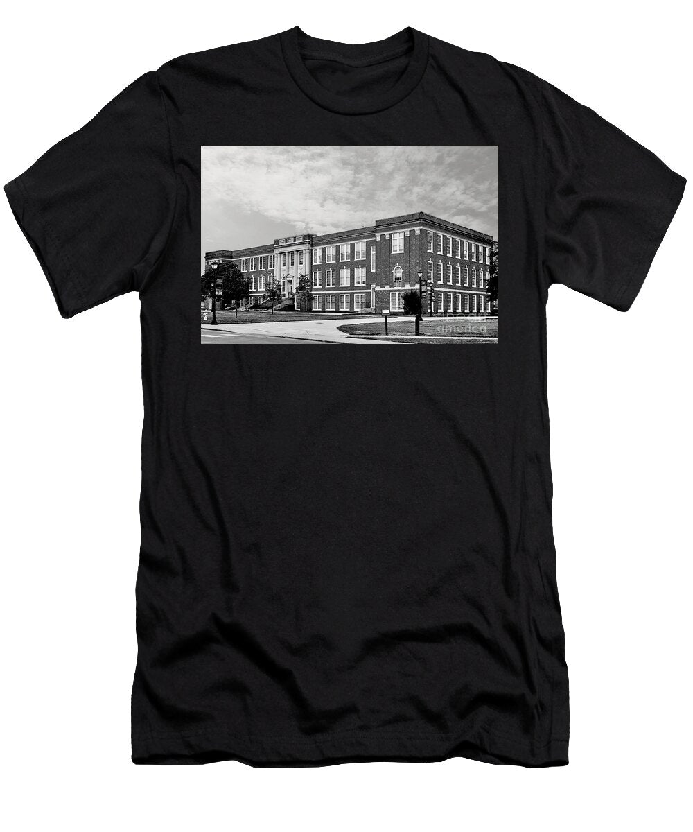Campus Classic Mtsu Wiser Patton Science Hall Murfreesboro Nashville Black and White Dmr Filho T-Shirt