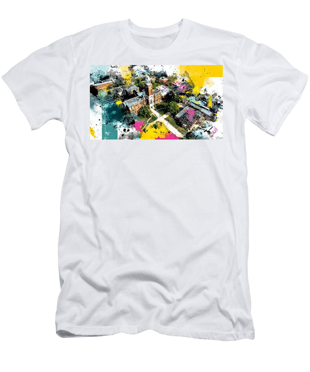 Campus Wagner College Staten Island New York Campus Harbor View Clock City Hollie Love T-Shirt