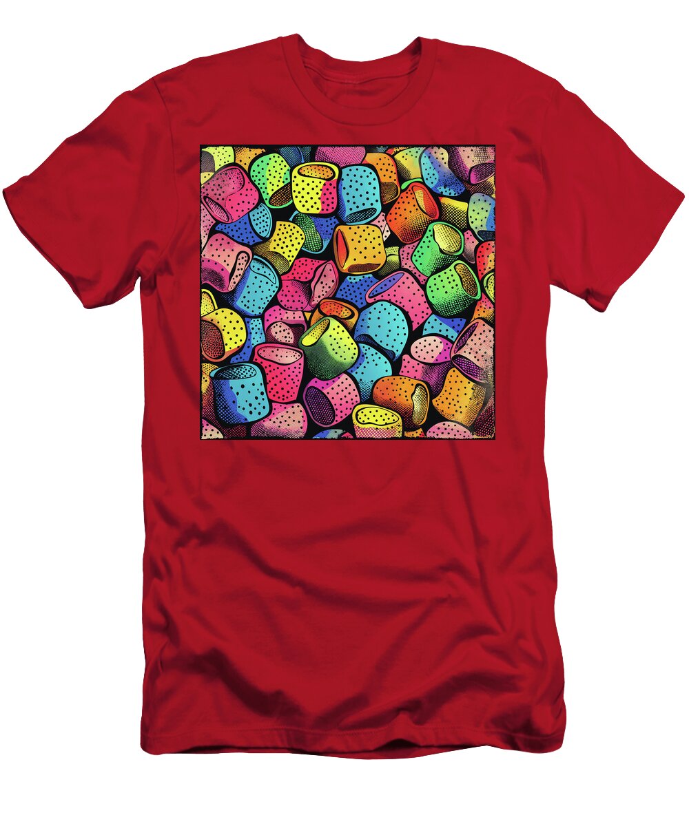 Candy Assortment Comic Book Art 86 Mad Paperairplanes T-Shirt