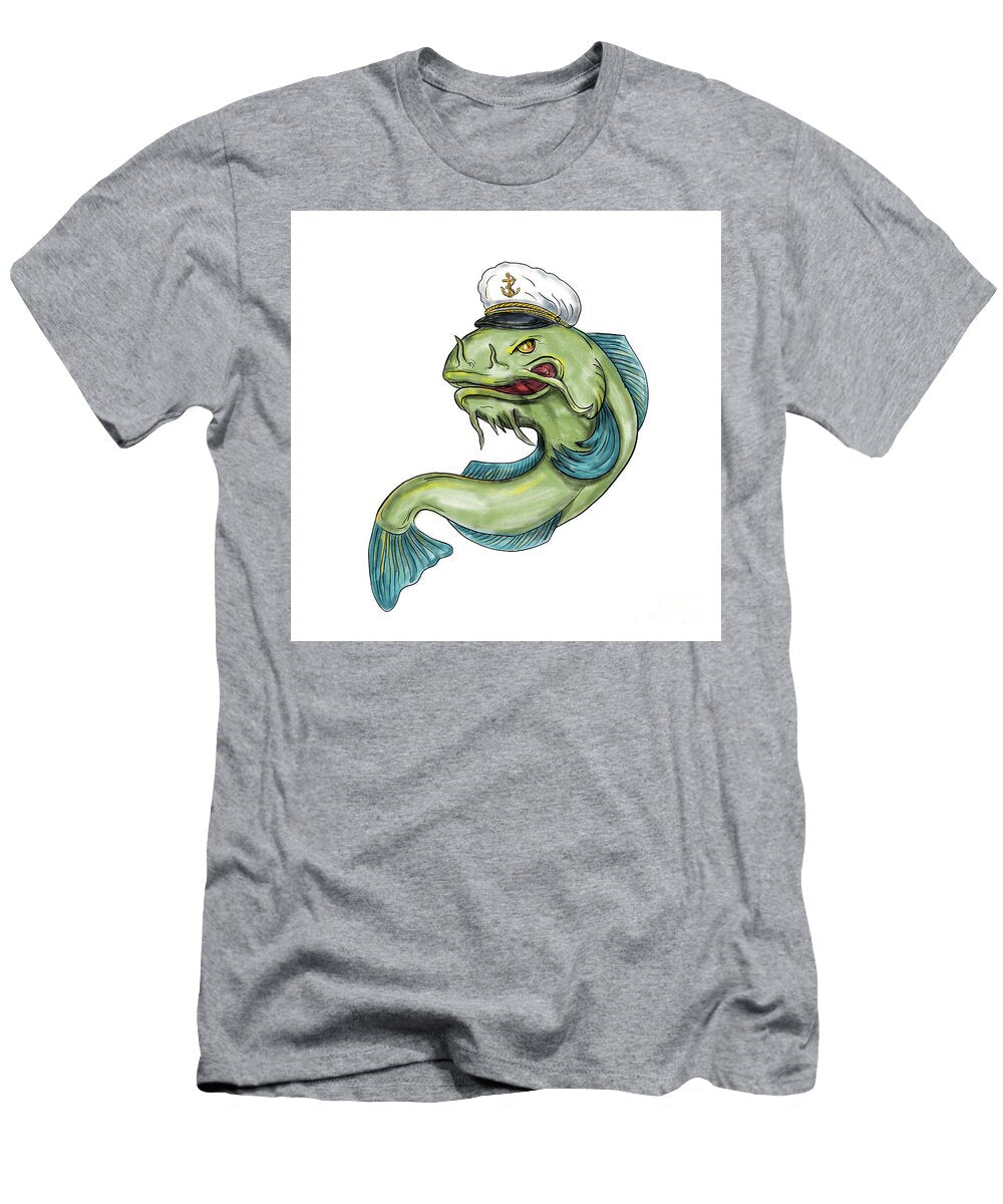 Captain Catfish Tattoo Aloysius Patrimonio T-Shirt