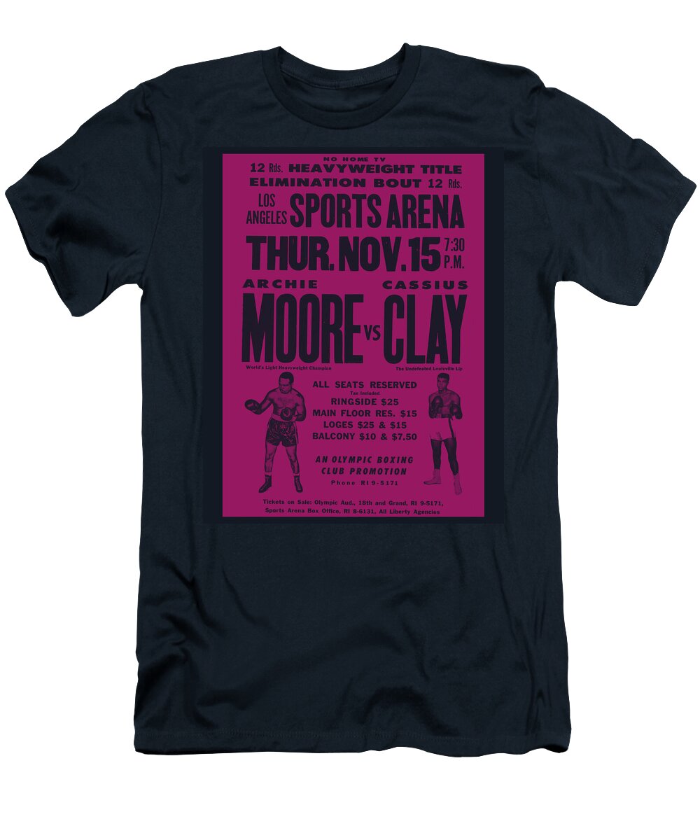 Cassius Clay V Archie Moore Motionage Designs T-Shirt