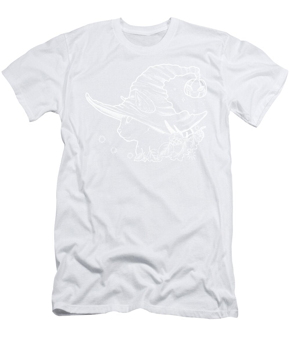 Cat Witch White Lineart Reynolds Brandon T-Shirt