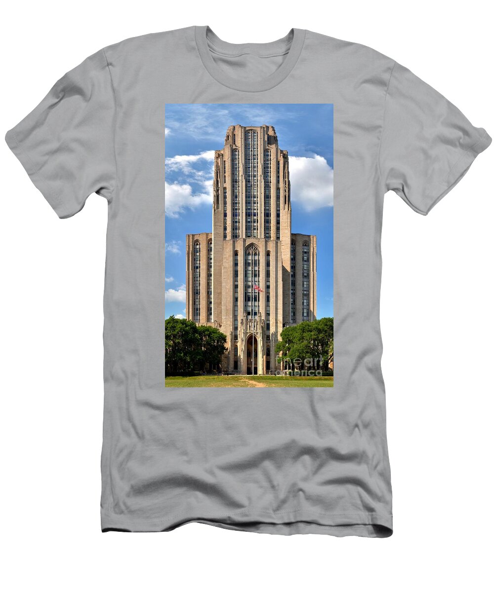 Cathedral of Learning Vertical Panorama Adam Jewell T-Shirt