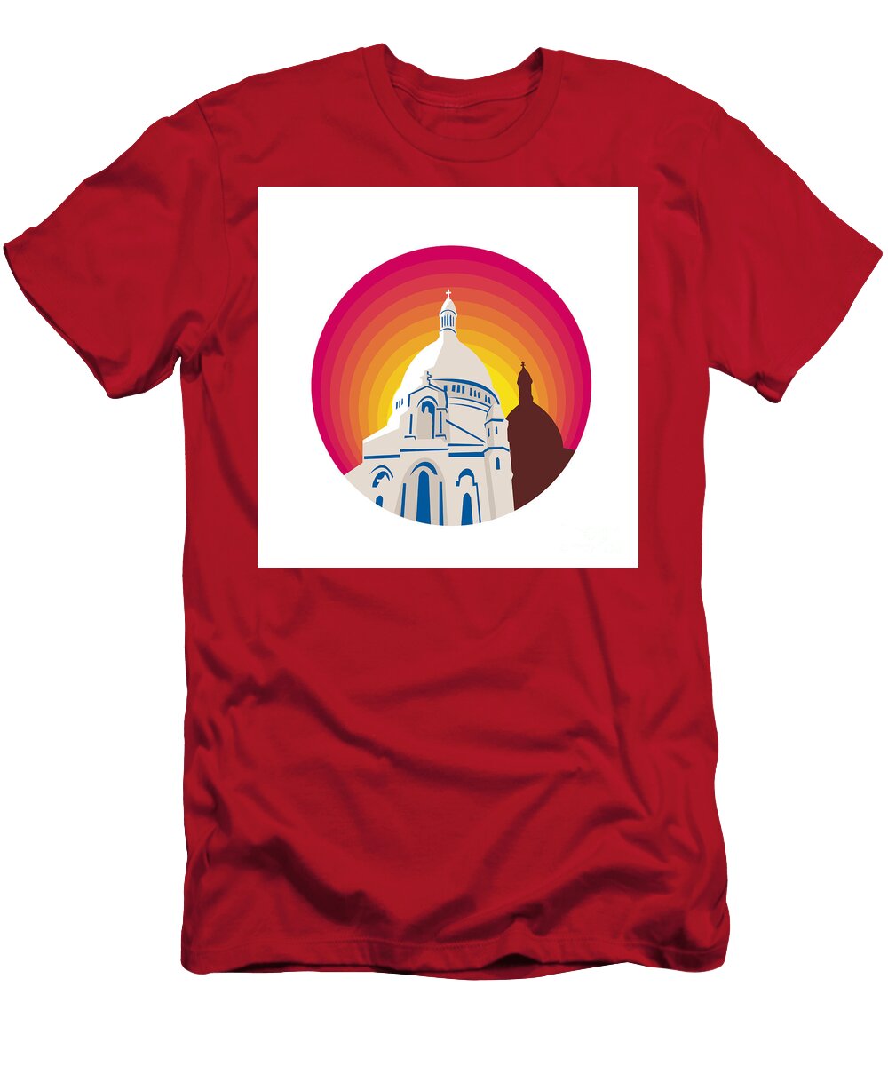 Catholic Church Dome Circle Wpa Aloysius Patrimonio T-Shirt