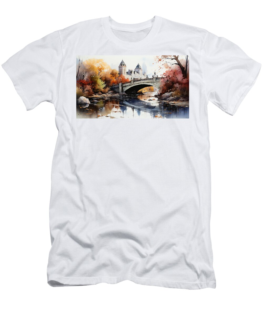 Central Park Gapstow Bridge Ny Evie Carrier T-Shirt