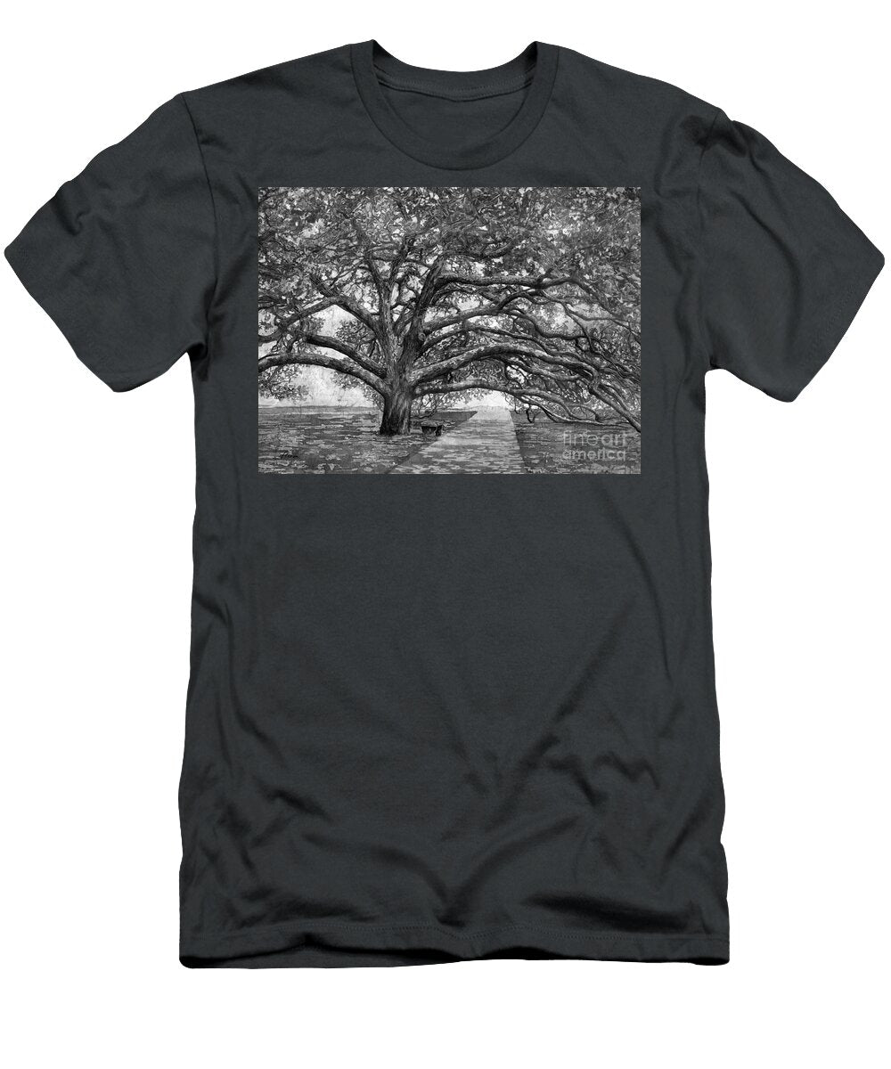 Century Tree 2 in Black and White Hailey E Herrera T-Shirt