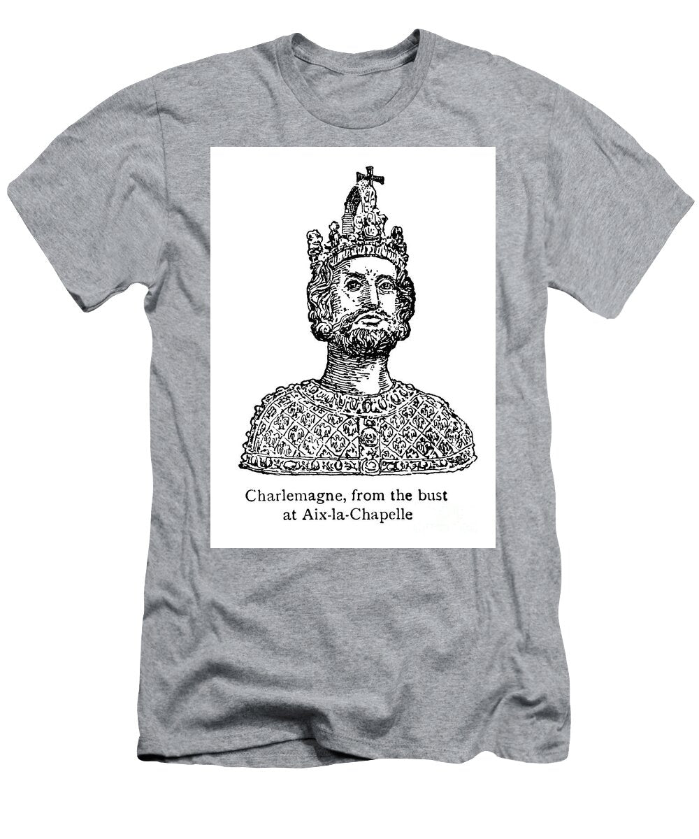 Charlemagne From the Bust At Aix LA Chapelle T2 Historic Illustrations T-Shirt
