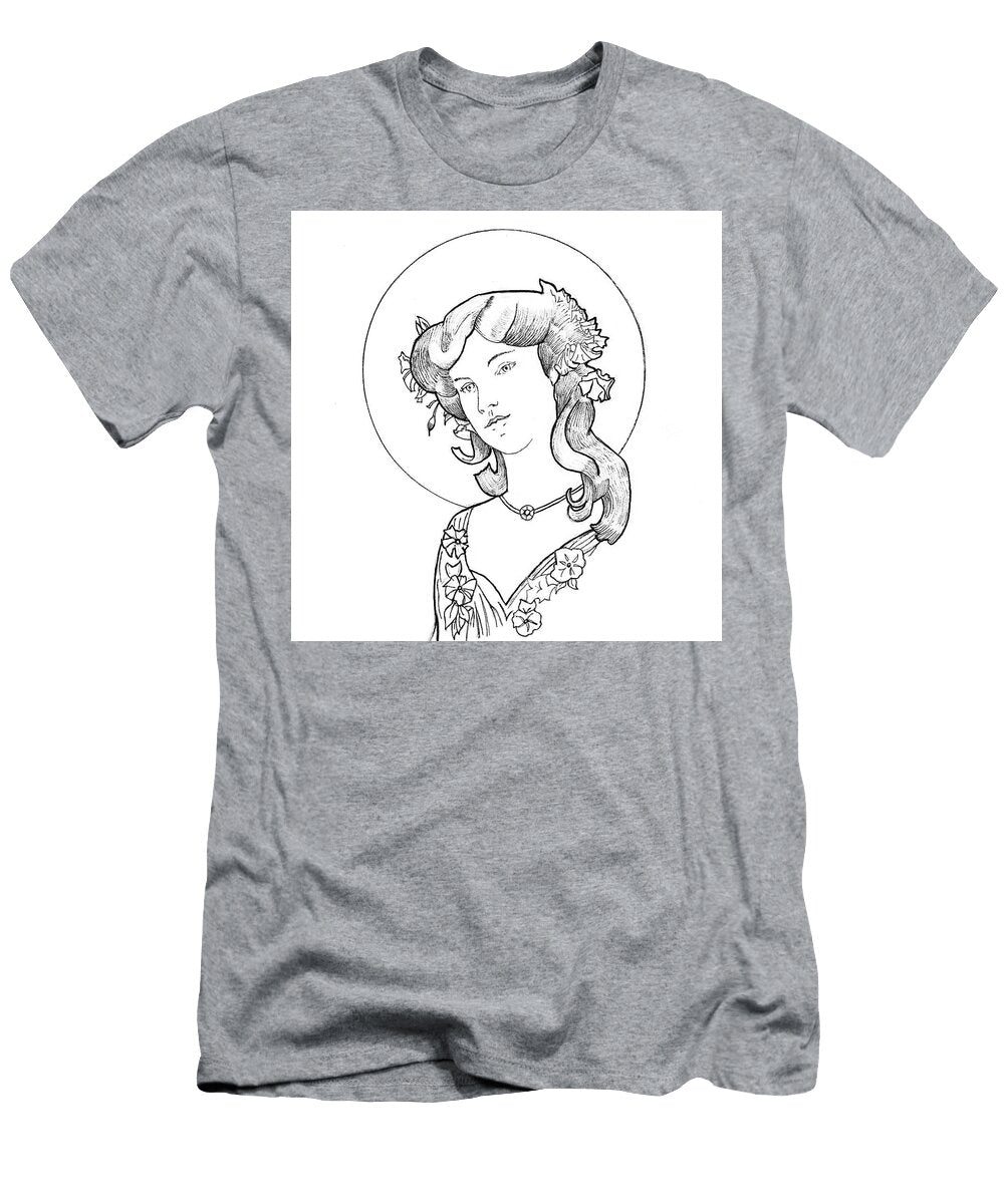 Cherry Blossom Girl Linear John Morris T-Shirt