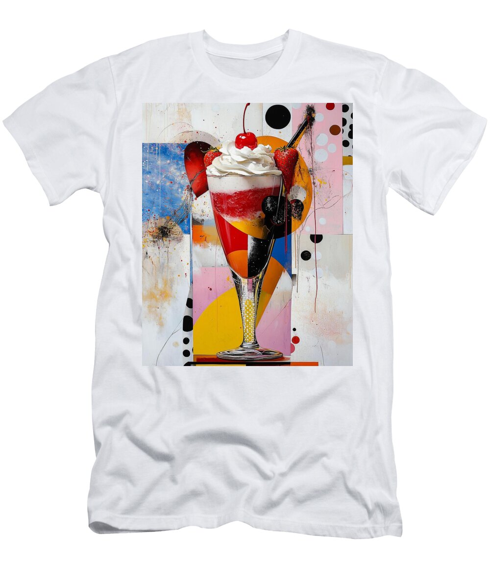 Cherry on Pop Xenia Bordeaux T-Shirt