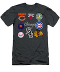 Chicago Professional Sport Teams Collage Movie Poster Prints T-Shirt