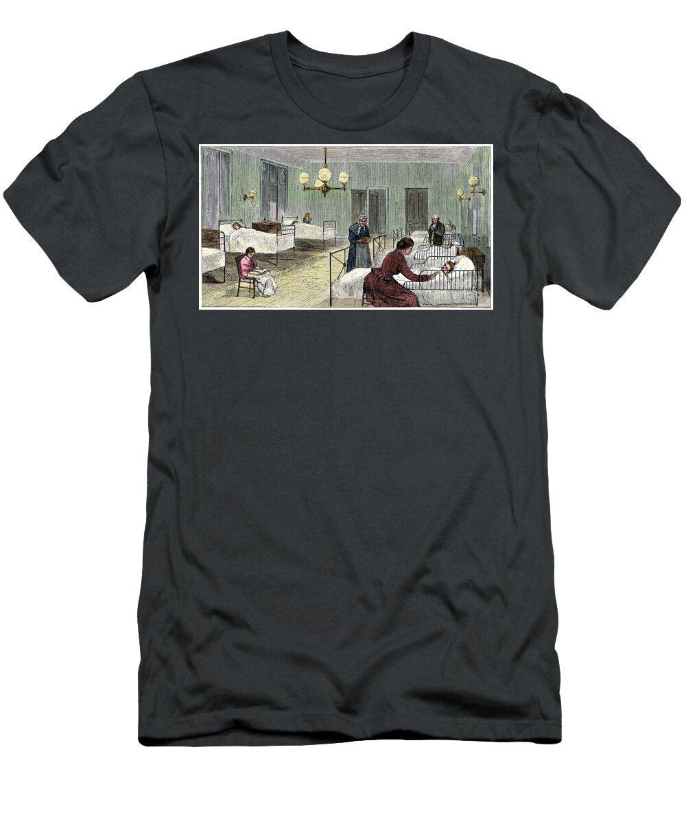 Childrens Ward At the New New York Hospital New York City 1870s American School T-Shirt