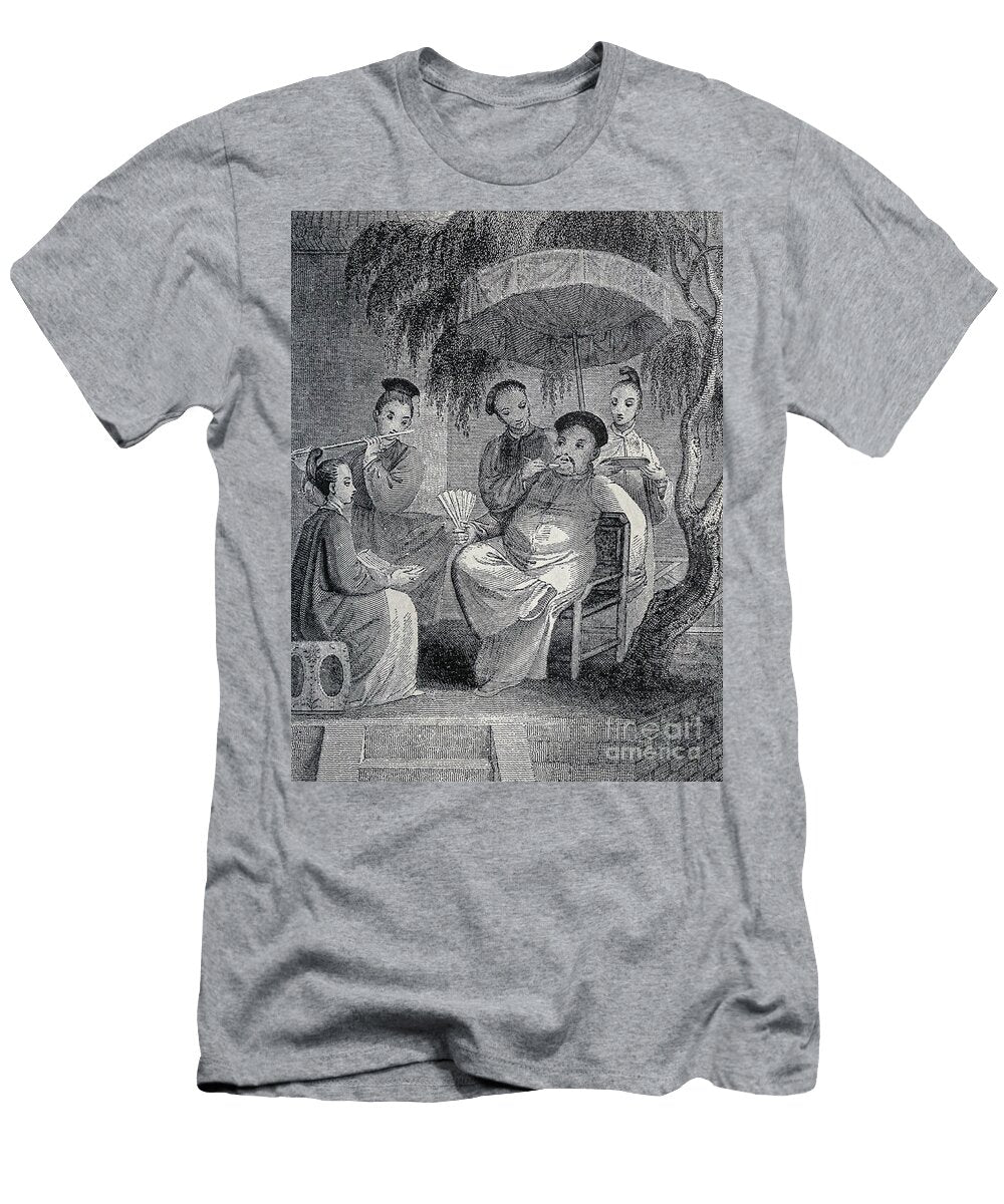 Chinese Gentleman At His Repast C5 Historic Illustrations T-Shirt