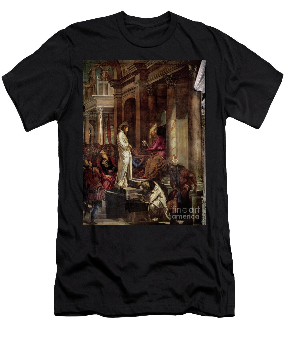 Christ Before Pilate C1566 67 Jacopo Robusti Tintoretto T-Shirt