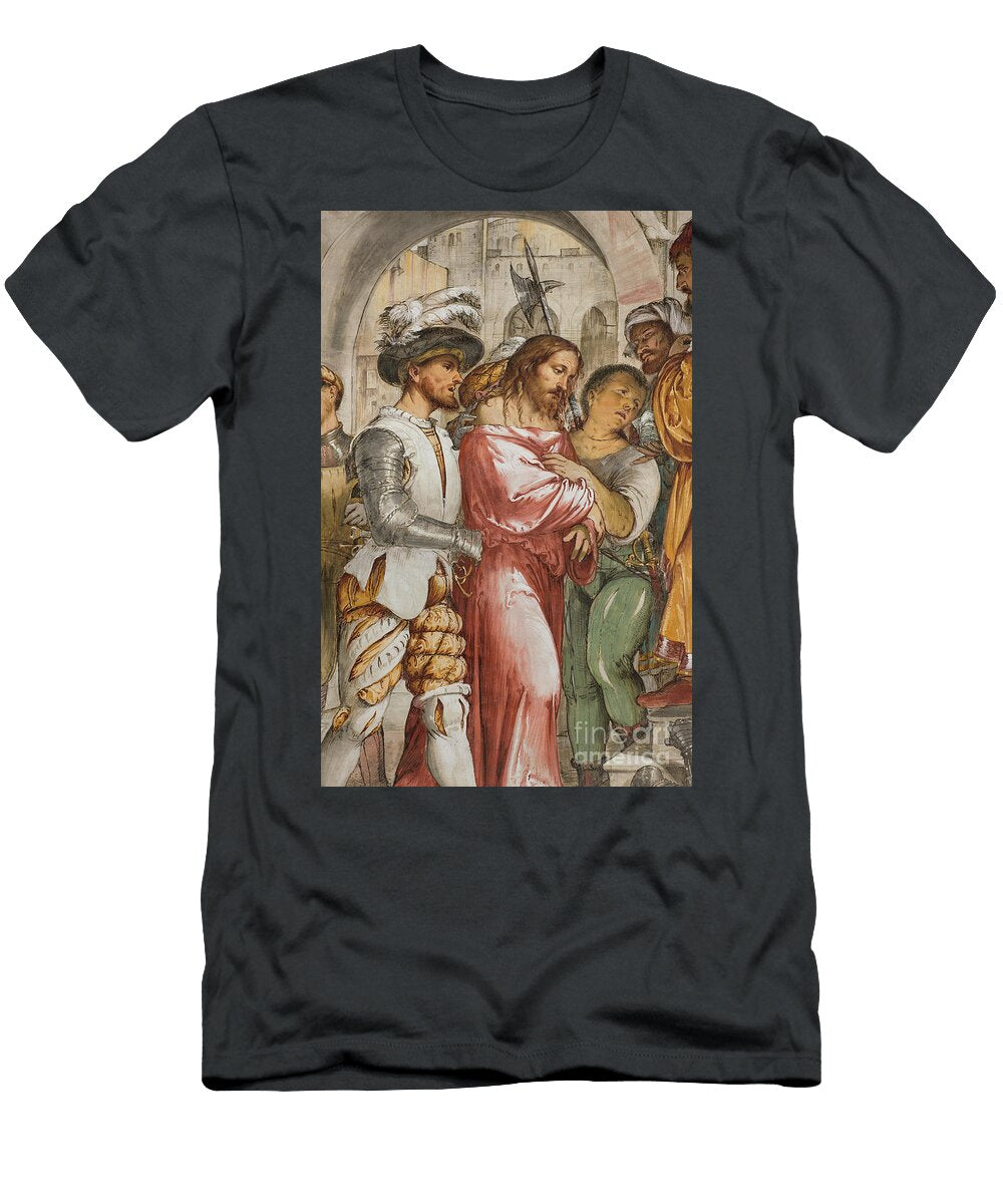 Christ in Front of Pilate Girolamo Romanino 1519 Detail Girolamo Romanino T-Shirt