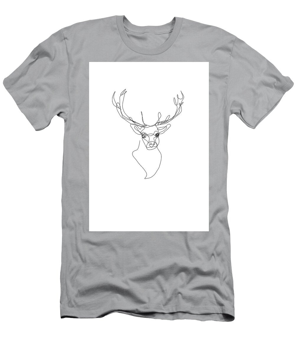 Christmas Reindeer Lineart Felix Zaenkert T-Shirt