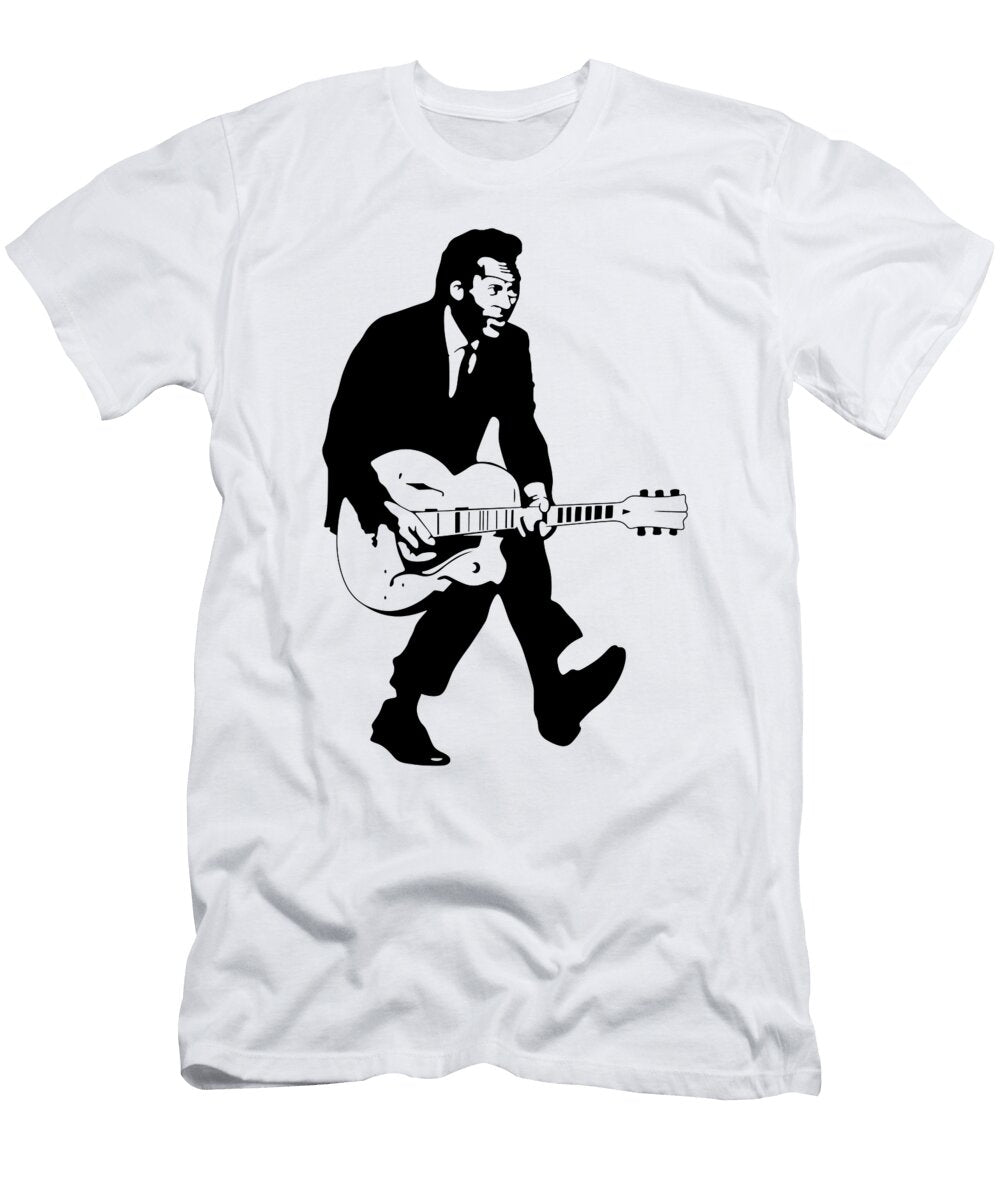 Chuck Berry Stencil Cynthia Pottorff T-Shirt