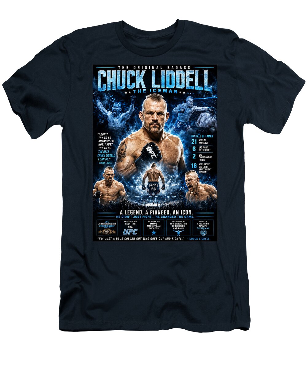 Chuck Liddell the Iceman Kevin Walker and Pixel Reverie T-Shirt
