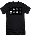 Circle Retro Halftone Pattern Background Set Design Tony Rubino T-Shirt