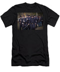 Civil War Union Troop Reenactors Marching Randall Nyhof T-Shirt