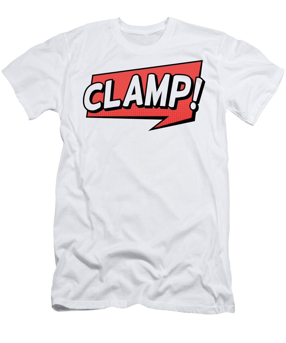 Clamp Comic Speech Bubble Print on Demand T-Shirt