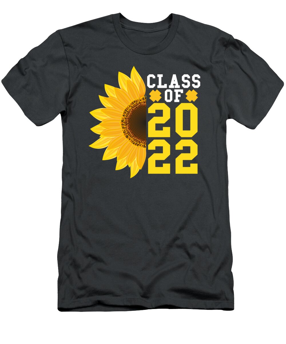 Class of 2022 Sunflower Senior 22 Outfit Graduation Casen Kushum T-Shirt